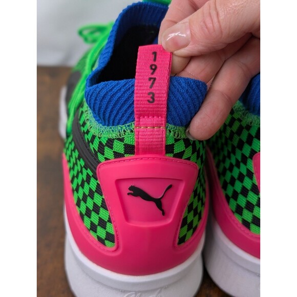 Puma Size 14 Clyde Court Summertime Fluorescent Green Basketball 192893-01 Shoe main image 7